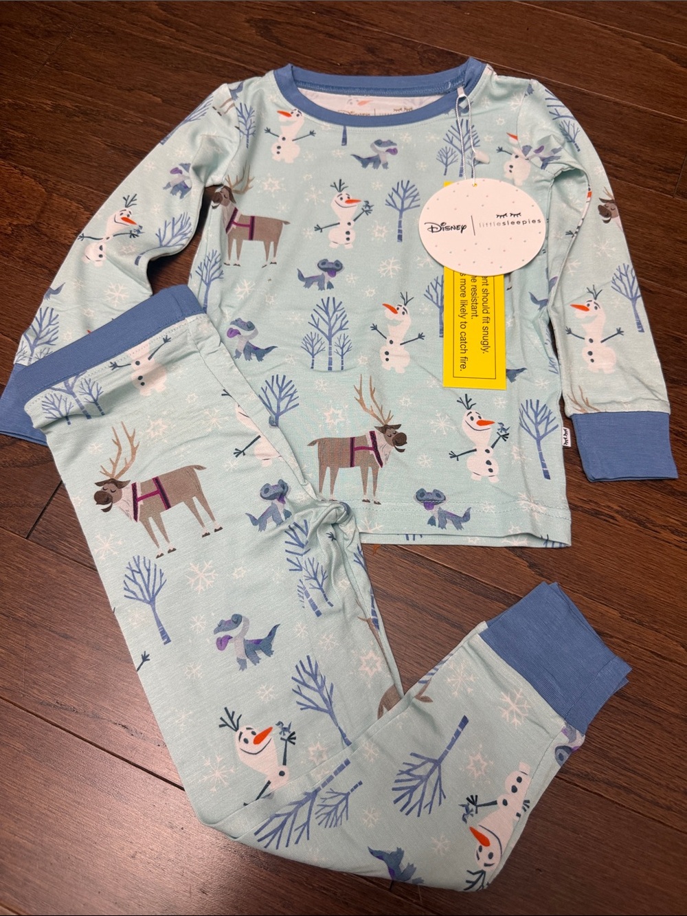 Little Sleepies Olaf & Friends bamboo pajamas- NWT- 18/24 months